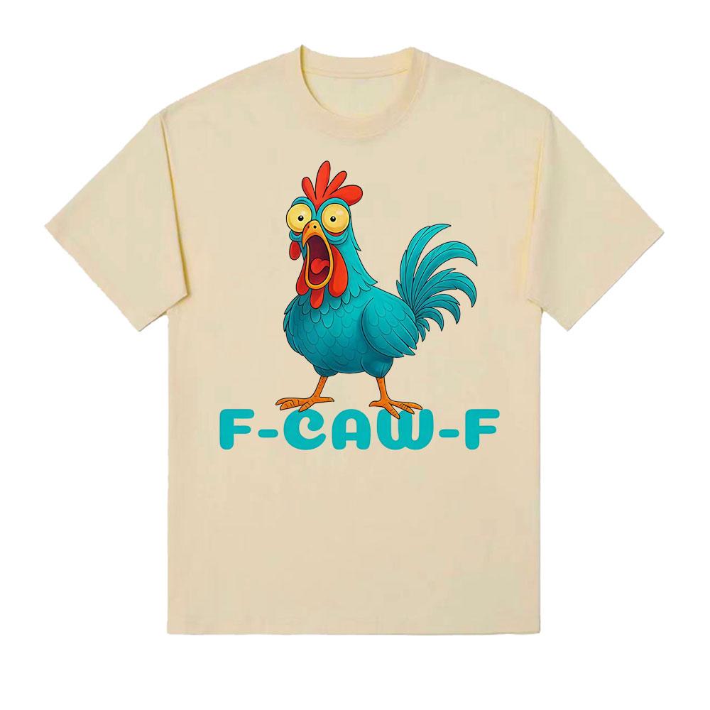 

Смешная футболка с графикой петуха F-CAW-F Куриный юмор Мем Футболки Мужские Женские Винтажные Мультяшные 100% Хлопковые Футболки Топы Уличная одежда 4XL