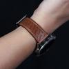 22mm Calf Leather Universal Watch Band for Smart Watch-Genuine Leather Calf Leather Breathable Open Hole Watch Band for Huawei Watch Xiaomi Watch