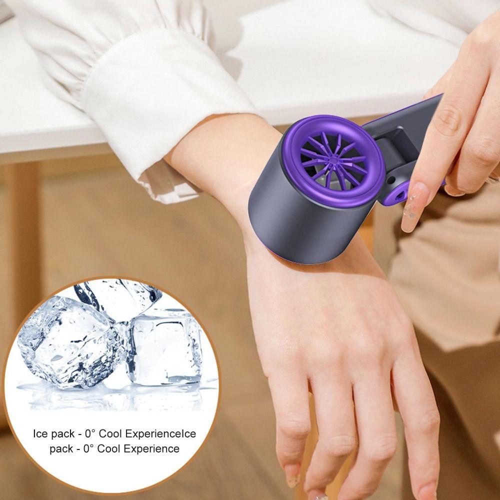 LED Display Portable Fan Powerful Handheld Electric Fan Practical Quiet Fan  Bedside Use