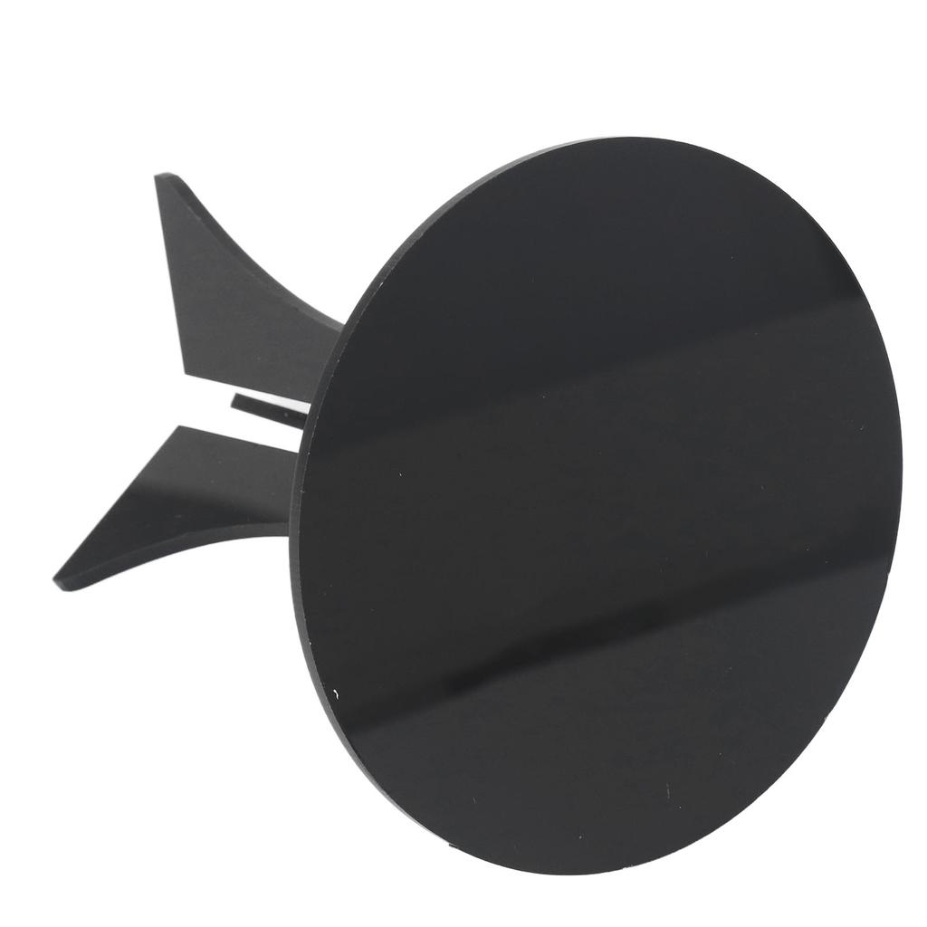 Domek dla lalek Okrągły stół Czarny Stabilny Wytrzymały Akrylowy Wielofunkcyjny Miniaturowy stół do domku dla lalek dla 1 osoby:6