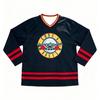 Guns N Roses Hockeytrikot Herren Damen Retro Rockband Netz Streetwear V-Ausschnitt Eishockey Shirt Atmungsaktiv Schnelltrocknend T-Shirts