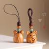Sandalwood Zodiac Keychain Charm for Men & Women - Cute Mouse Pendant for Keys & Phones