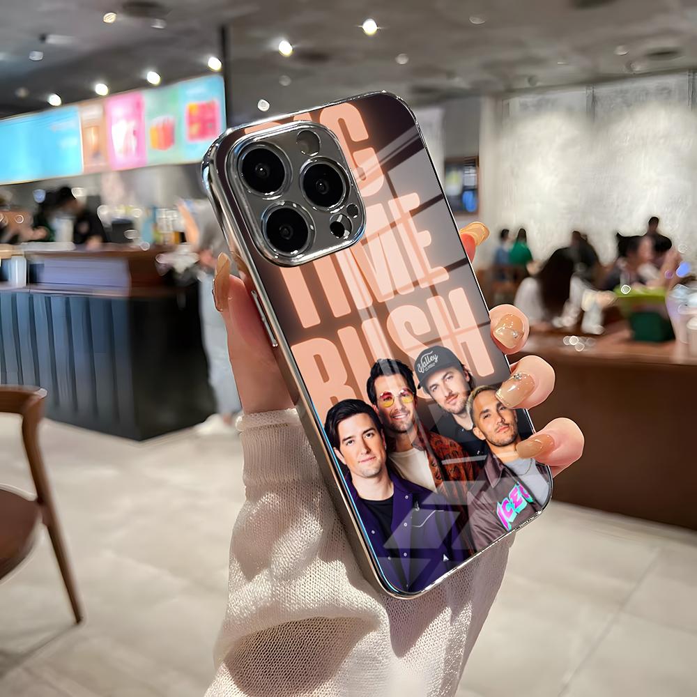 

Band B-Big Time Rush Phone Case For IPhone 17 Pro Max 15 Pro 16 14 Plus 12 13 Mini 11 Pro Shockproof Electroplated Glass Cover iPhone 13 Pro