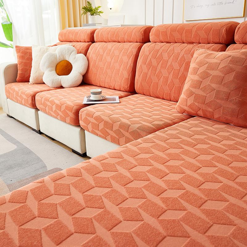 

Маленький свежий чехол для дивана, универсальный универсальный чехол, новый стиль на все времена года, защита от кошачьих царапин, противоскользящий эластичный чехол для дивана S