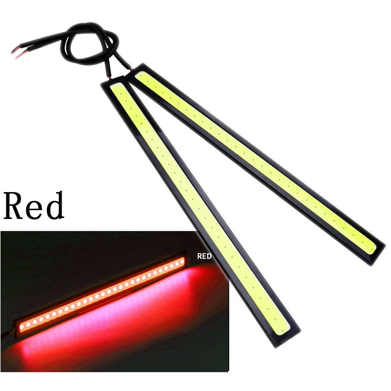 2ks 17cm COB DRL LED DC 12V 6000K Vodotěsné Denní svícení Auto Páskové světlo Auto COB Mlhové světlo Auto Styling Led DRL Lampa