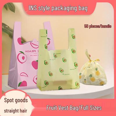 Adorable Handheld Plastic Vest Bag for Jewelry, Snacks, and Fruit Packaging