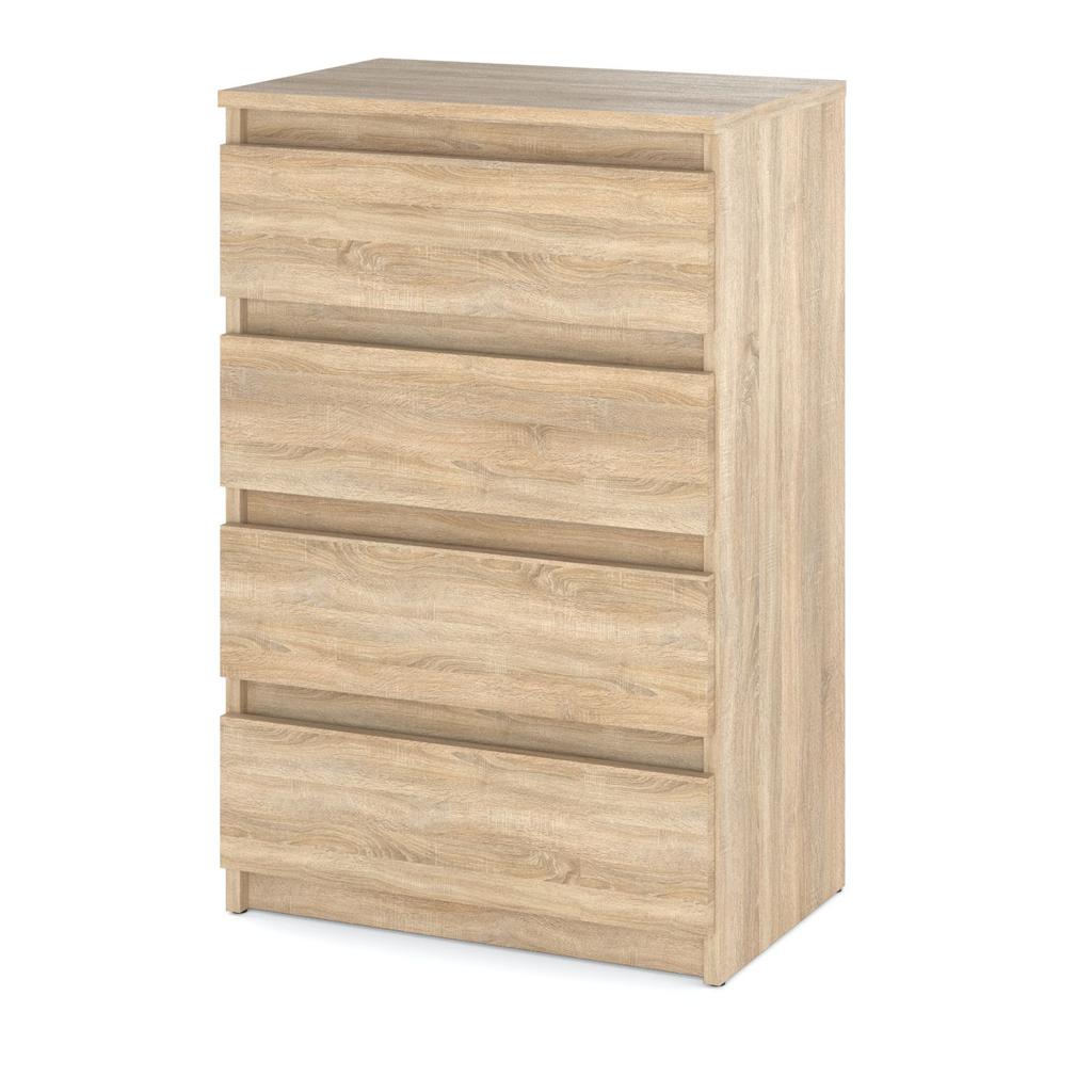 Sonoma Oak Chest of Drawers with 4 Drawers 60 CM TV Cabinet Living Room Bedroom Furniture