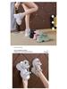 Korean Style Rhinestone Platform Velcro Sandals - 2024 Summer Collection