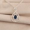 London Blue Topaz Gemstone 925 Sterling Silver Handmade Jewelry Pendant 1.40" For Wife PP-70-17