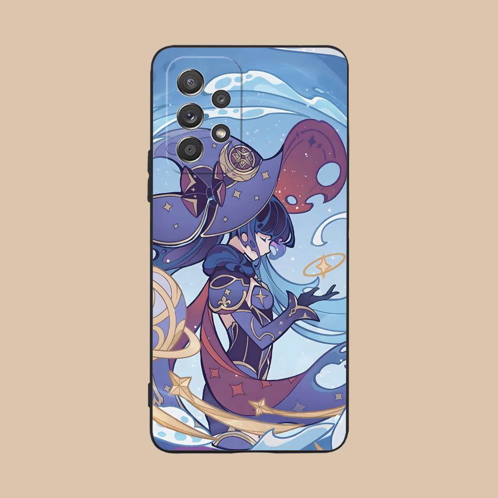 

Game GI Mona Matte TPU Mobile Phone Case for Samsung Galaxy M55 54 42 35 34 33 32 23 22 15 14 13 12 F55 5G Colorful Cover Galaxy F04
