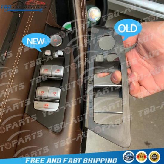 Türfenster-Aufknopfabdeckung Schalterpanel für BMW 5er G30 G31 F90 2017-22