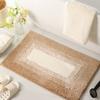 Gradient Bathroom Cashmere Thickening Mat Bath Non-slip Carpets In Wash Basin Bathtub  Floor Rug Shower Room Doormat Memory Foam 3D Pad