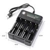 4 Slot 18650 Charger 3.7V Li-ion Battery USB Independent Charging 2X 3X 4X Portable Electronic 16340 14500 26650 Battery Charger