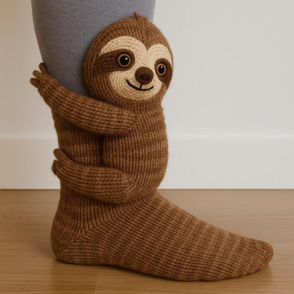3D Knit Animal Socks Cozy Fuzzy Thick Warm cute Socks 3D Cute Jyora/raccoon/koala/ Rabbit/panda Knitted Socks Christmas Gift