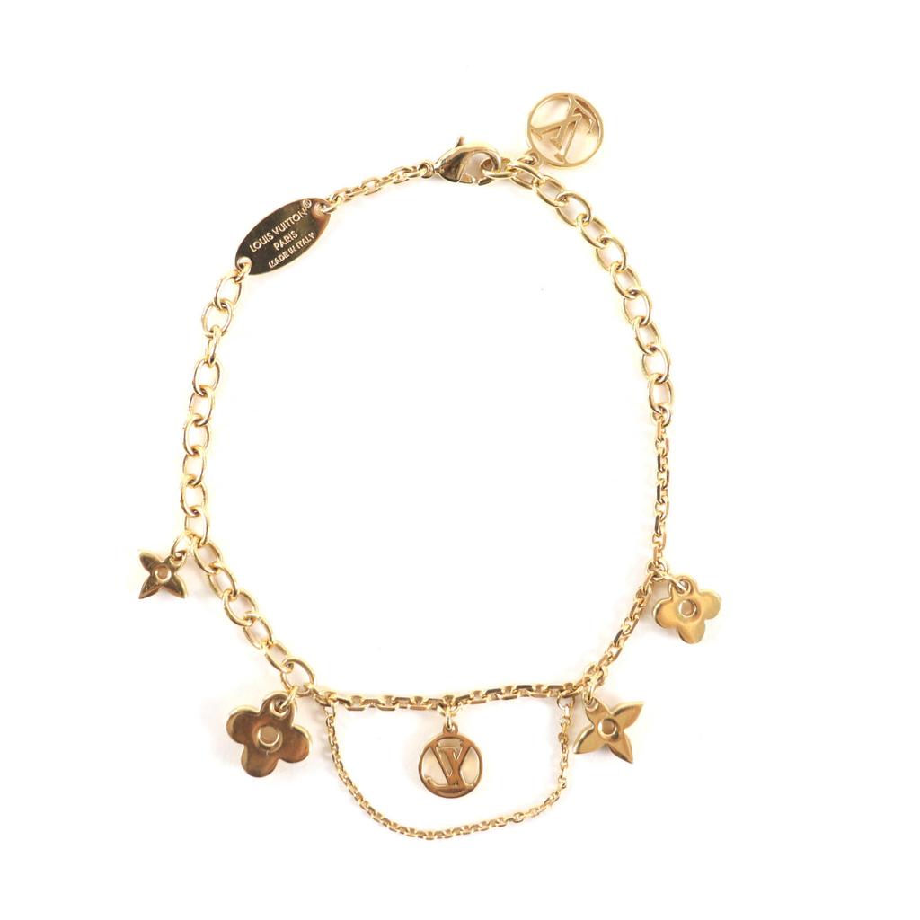 Very Good LOUIS VUITTON bracelet Bracelet Blooming gold Women M1485A Used