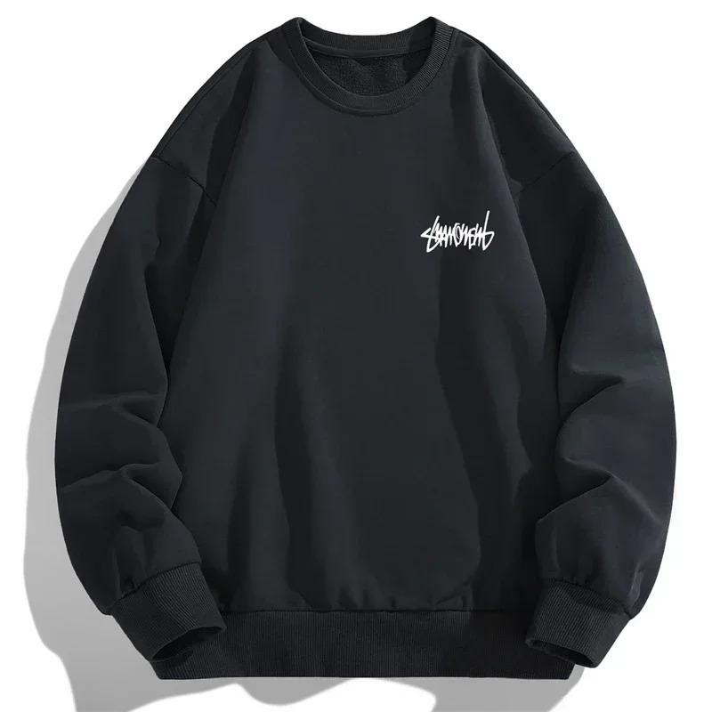Pullover Autunnali a Maniche Lunghe alla Moda Comodi Caldi Creatività Icona Minimalista Stampa Casual Sportivi Versatili Larghi Pullover