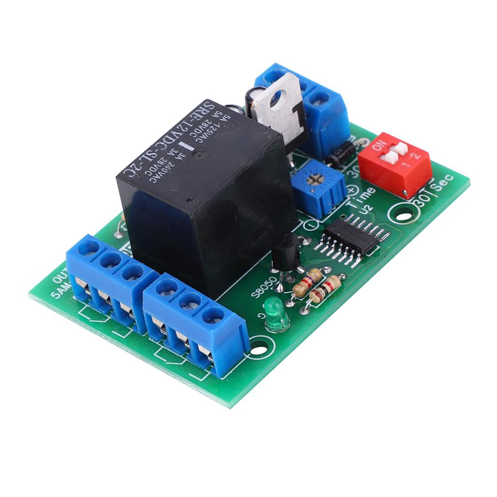 1016V Modul Releu Temporizator cu Întârziere la Oprire Comutator Temporizator Ieșire DPDT 2 Canale