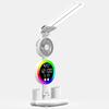 UOSULED Rechargeable Dual-Head Eye-Care Desk Lamp with Clock