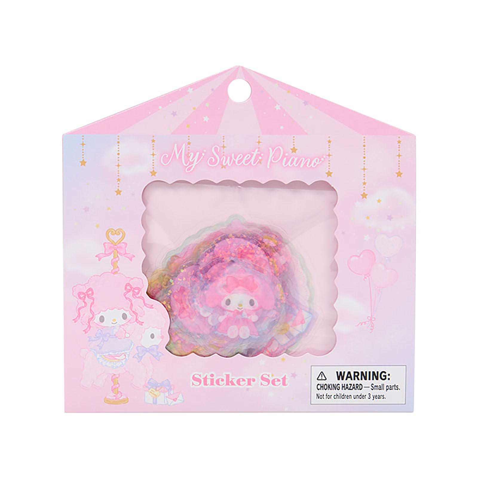Sanrio My Sweet Piano Набор наклеек Возраст 3+ 250350 (Мечтательный) ПЭТ, Вверх,