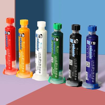 Black/Blue/Green/Red/Yellow/White Welding Oil Paint Prevent Corrosive Arcing UV Light Curing BGA PCB Solder Mask Ink