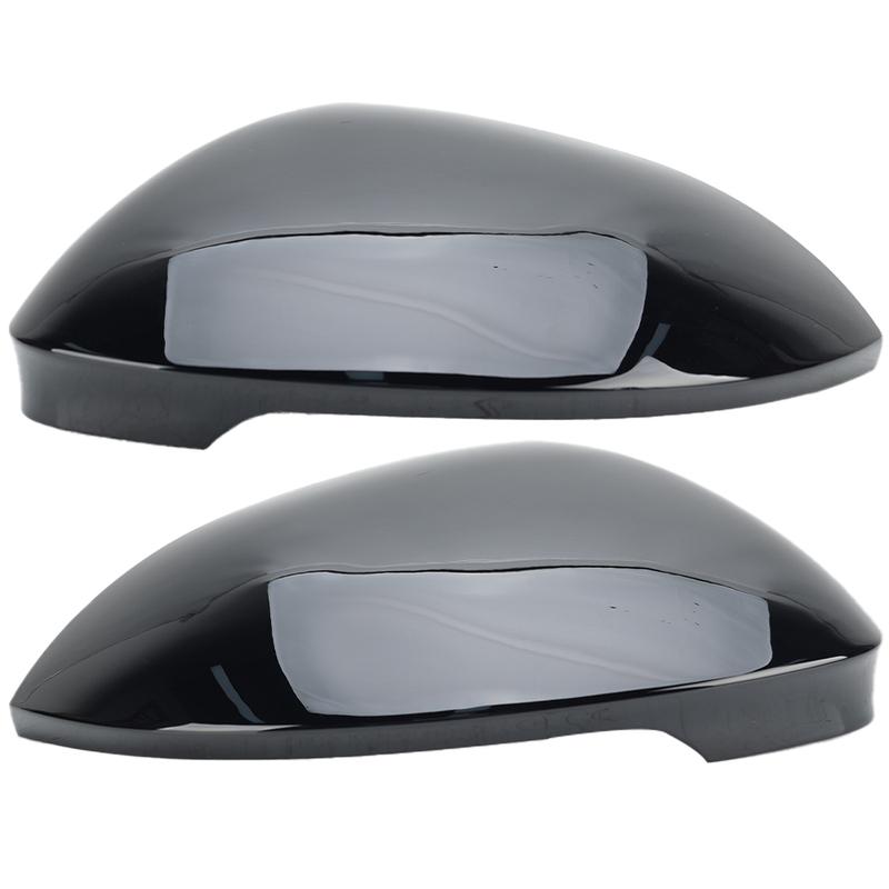1 Pair Rearview Mirror Cover Cap For VW GOLF 8 MK8 Without Lane Change Assist Hole Side Mirror Cover Cap Car Accessories