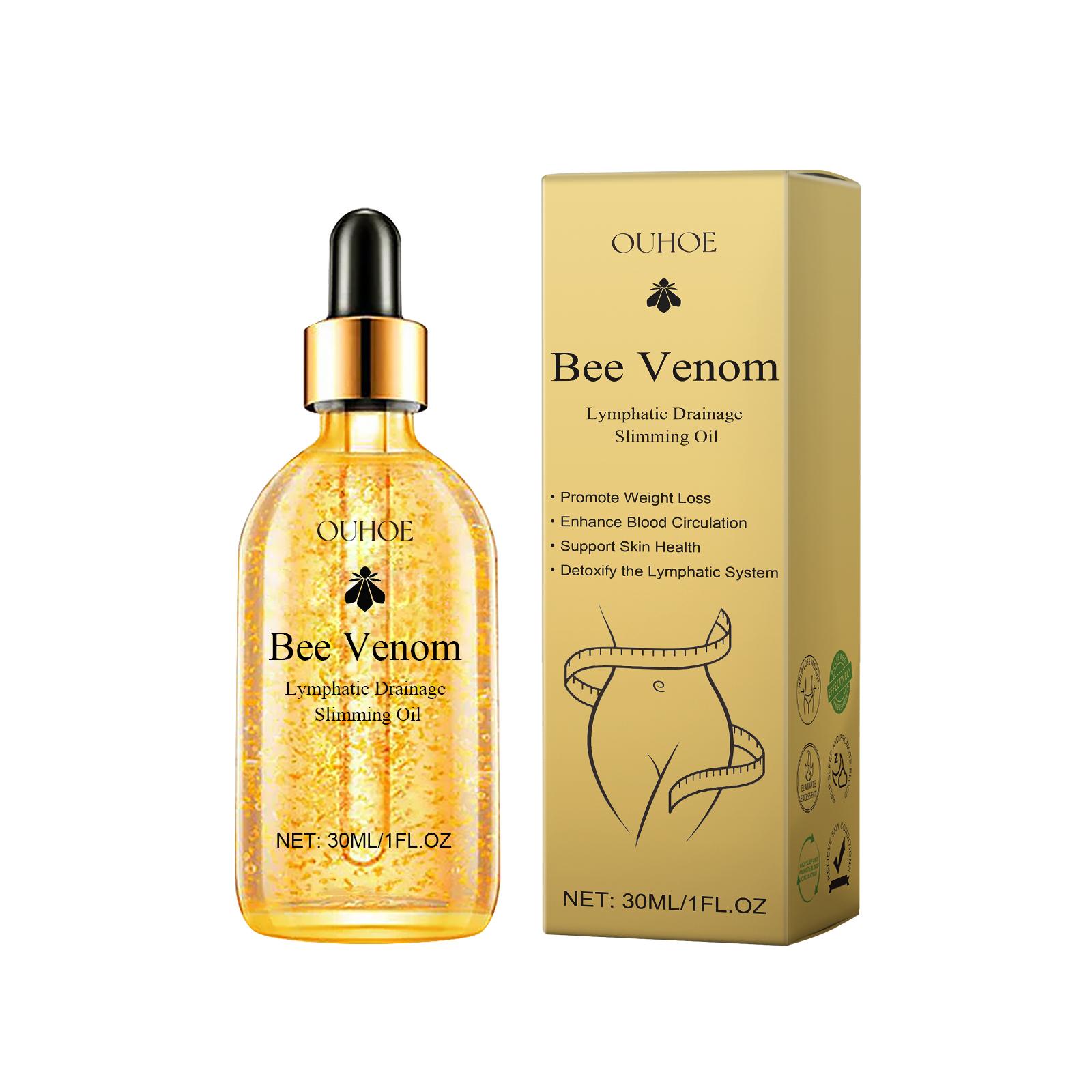 

OUHOE Bee Venom Body Care Oil Massage Firming Body Shaping Oil for Displaying Figure and Waist Care Oil 30ml