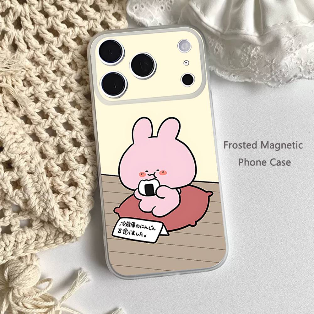 

Cartoon CUTE A-Asamimichan Phone Case For iPhone 17,16,15,14,13,12,11 Pro,Max,Plus,Mini,Air,E Magnetic Frosted Clear iPhone13mini