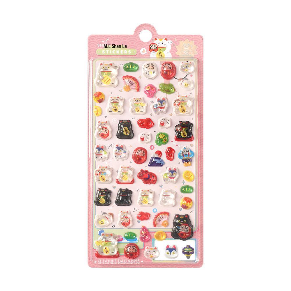 Popular 3D Animal Cartoon Crystal Stickers for Kids' Phone Cases