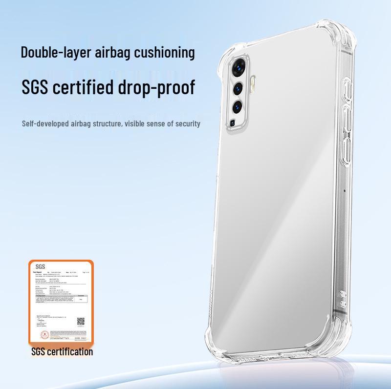 Vivox50 Transparent Phone Case – Shockproof TPU with Airbag Corners for X50Pro/X50Pro+, Premium Quality