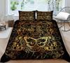 Bed Cover 3D Bohemia Printing Themed Print Homes Bedding Quilt Cover Textiles Polyester Breathable Home Bedclothes