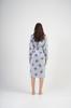Women's Fleece Robe Tied L Vienetta Warm Comfortable With Butterflies