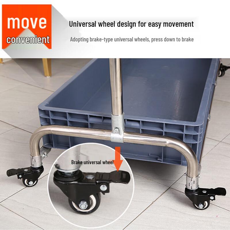 Freestanding Mop & Broom Storage Rack