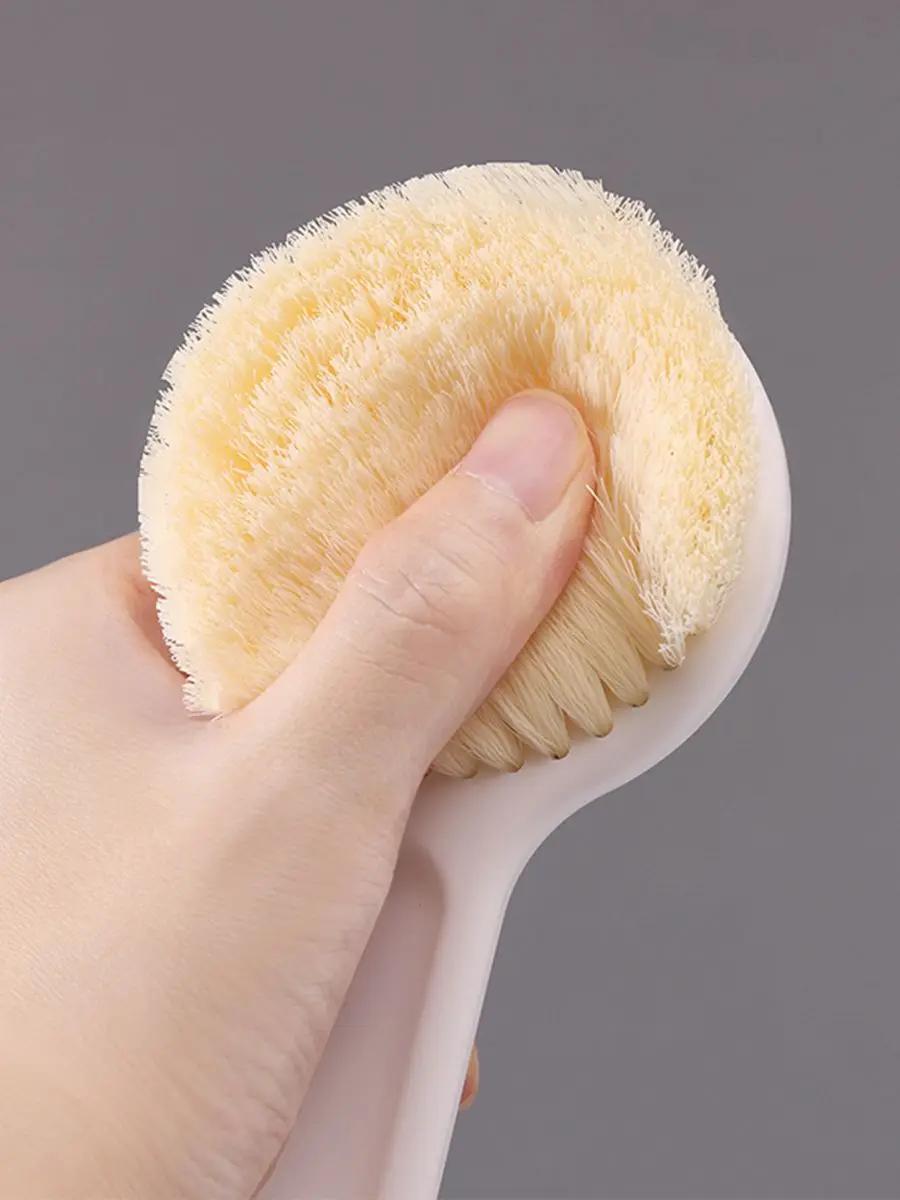 

Нейлоновый шелк Мягкая щетка для ванны для волос Инструмент для ванны Мягкая щетина Длинная ручка Щетка для спины Японская щетка для ванны