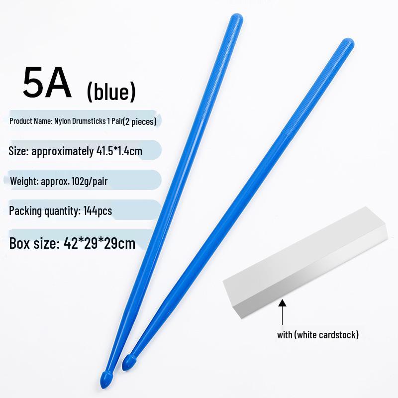 Farbige 5A Nylon-Schlagzeugstöcke für Jazz, Bühnenauftritte & Schlagzeug