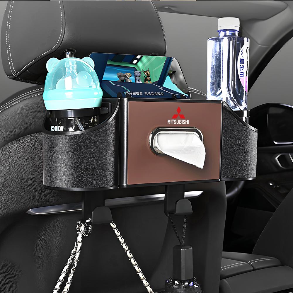 Car Multi-function Seat Storage Box Water Cup Mobile Phone Holder Accessories For Mitsubishi Asx Lancer Pajero 4 Outlander L200 GB1