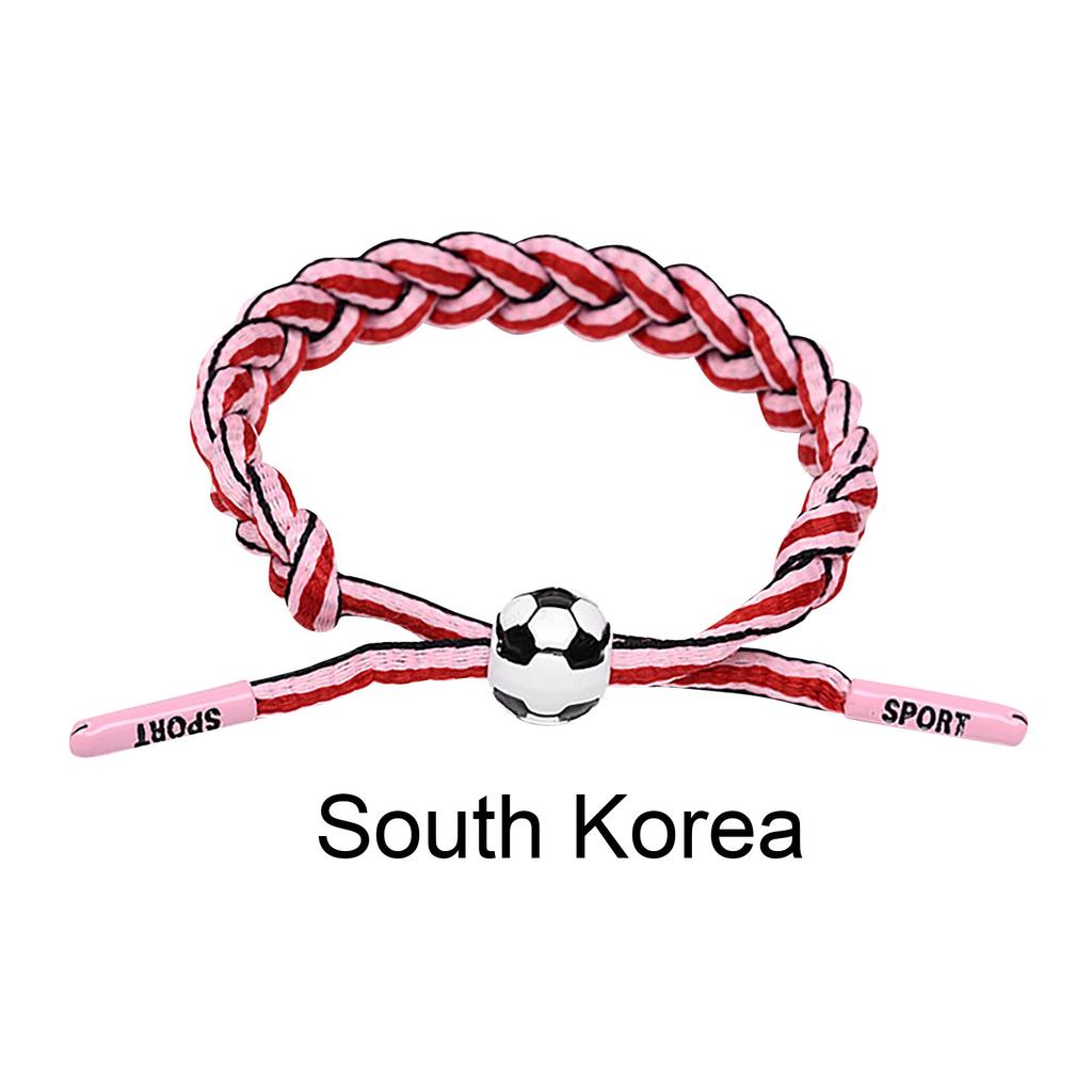 Football Team Fan Support Identification Woven Bracelet