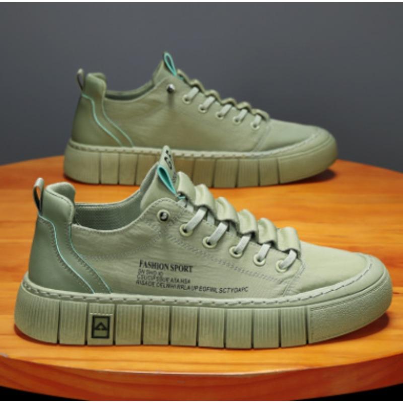

Canvas men s shoes summer breathable casual board shoes one pedal ice silk casual cloth shoes men s work liberation tide shoes 39 зелёный