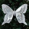 Kunststoff Pailletten Schmetterling Ornament 25Cm Glitzernder Flügel Weihnachtsbaum Hängedekoration Für Kamine Türrahmen Auslage