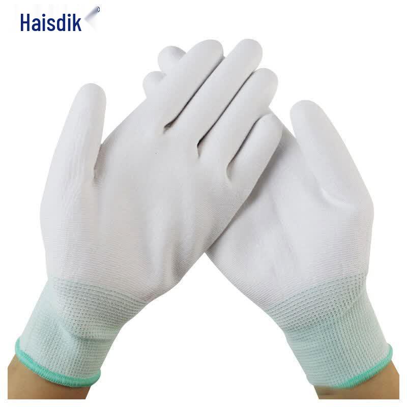 HAISIDIKE HKSB02 Anti-Slip Nylon PU Dipped Work Gloves