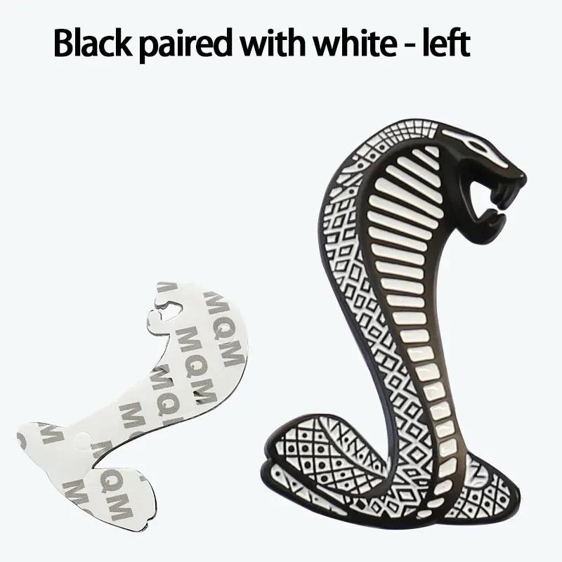 Automotive General Cobra 3D Sticker Car Modification Personalized Metal Tail Logo Covering Scratches Accessories