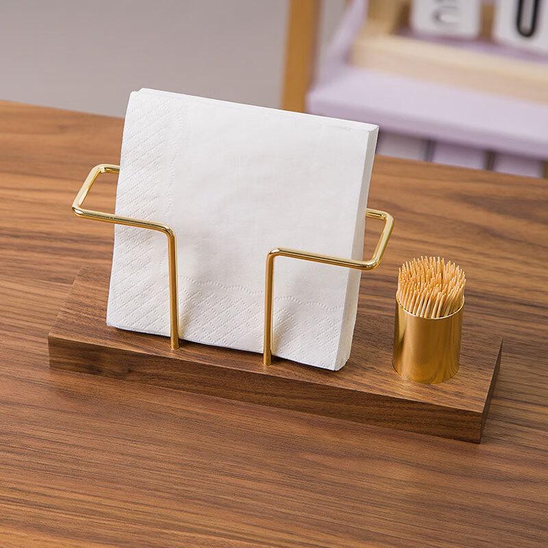 Minimalist Solid Wood Tissue & Toothpick Holder