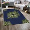 Mandala Yoga Blume Böhmen Meditation Natur Teppich für Wohnzimmer Schlafzimmer Dekoration, Rutschfeste Dekoration für Sofa Fußmatte Geschenk