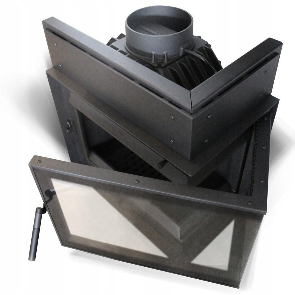 Cast Iron Fireplace KRATKI SIMPLE Right 8 kW Ø 200