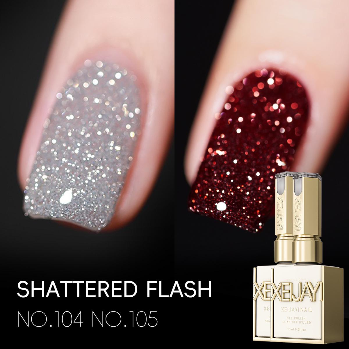 

Flashy Red Disco Diamond Gel Nail Polish - Celebrity Style 2025