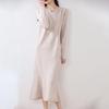 Women's 100% Wool Slimming Over-the-Knee Knitted Dress for Autumn/Winter