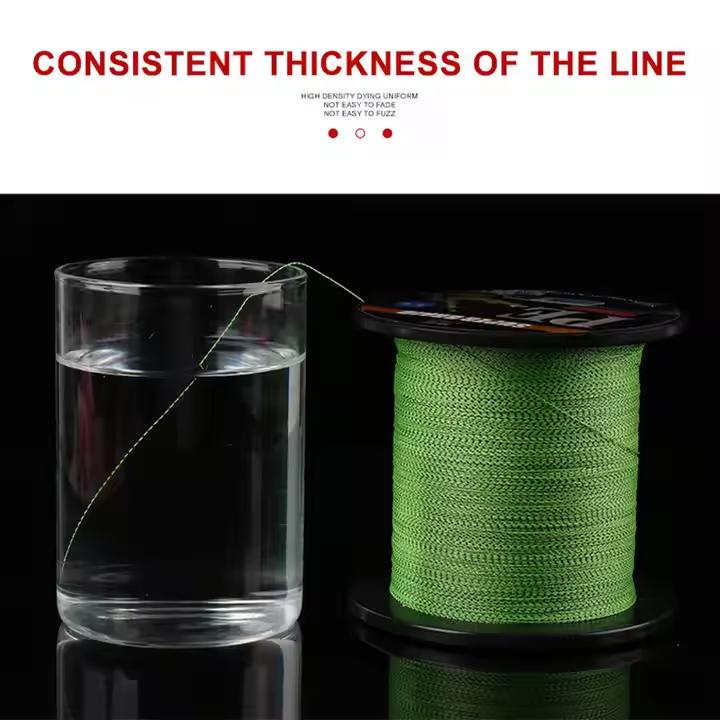 PE Fishing Lines 500m High Tensile Strength 8X Braided Fishing Line Floating for Lake and River/Stream Fishing