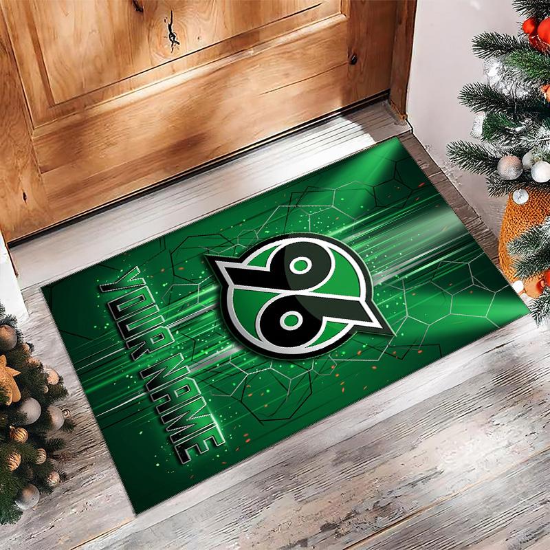 Hannover 96 Printed Crystal Velvet Rug Non‑Slip Crystal Velvet Carpet For Sofa Bedroom Indoor Home Decoration