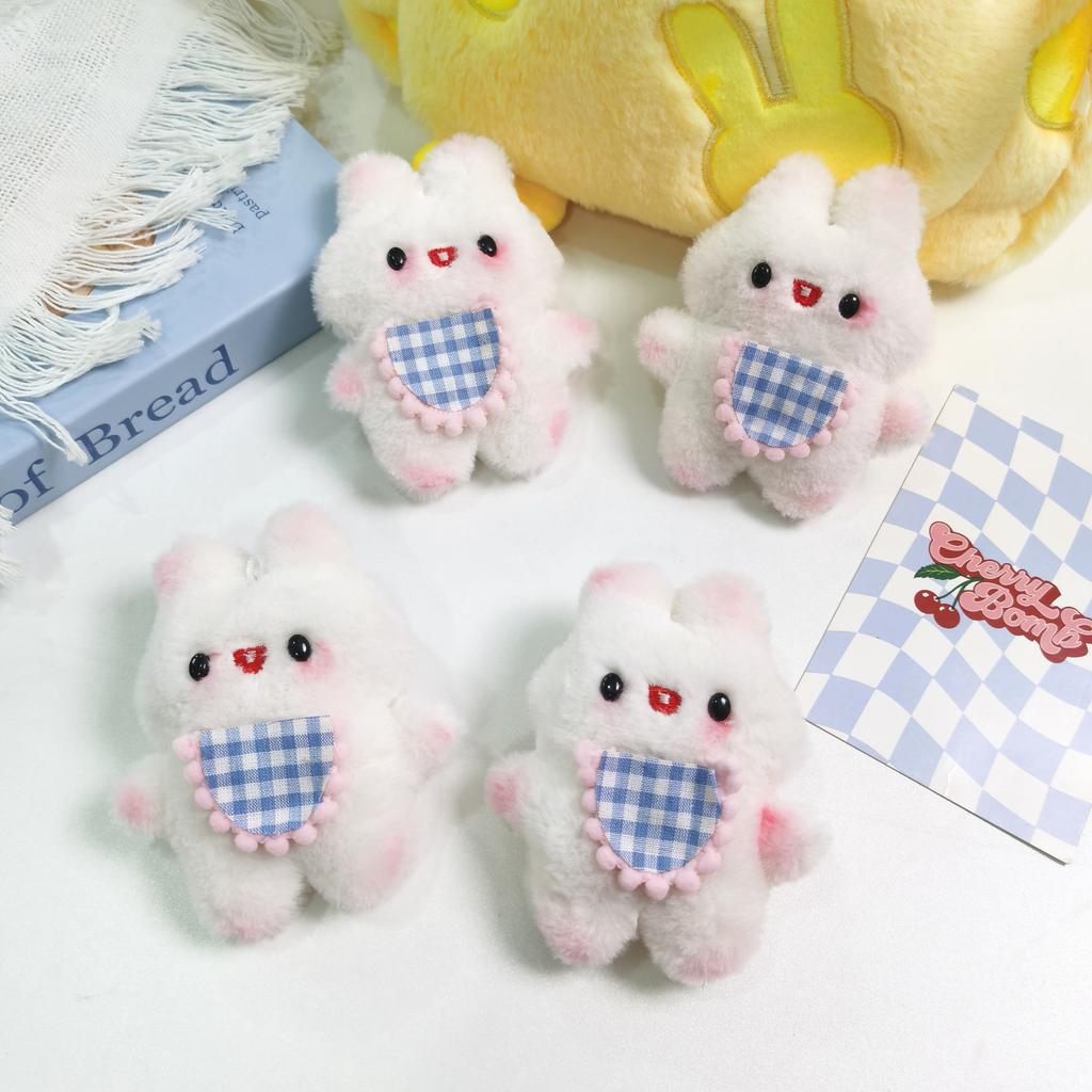 Cute Diy Keychain Belly Pocket Rabbit Brooch Rabbit Jewelry Doll Plush Bag Pendant