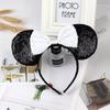 Sparkling Bow Headband for Adults and Children for Princess Photo Shoots and Amusement Park Hair Accessories