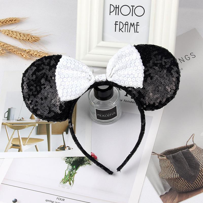 Sparkling Bow Headband for Adults and Children for Princess Photo Shoots and Amusement Park Hair Accessories